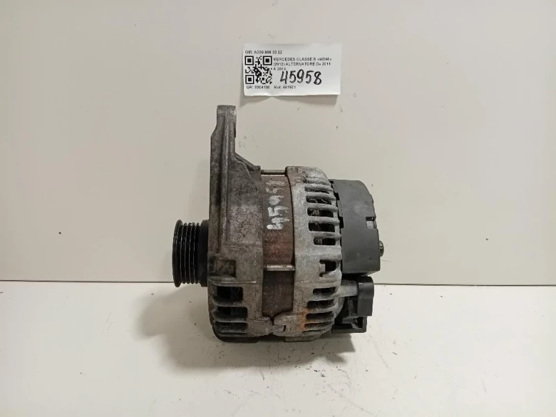 Alternatore A000 906 33 22 Mercedes Classe B W246 2012
