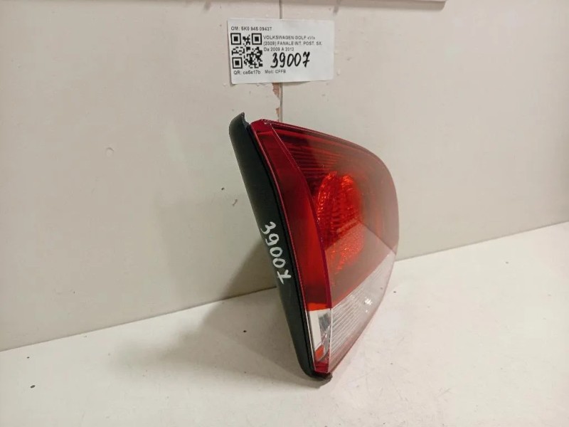 Fanale INT POST SX 5K0 945 0943T Volkswagen GOLF VI 2009