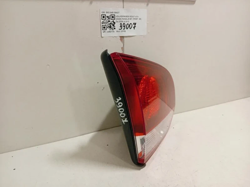 Fanale INT POST SX 5K0 945 0943T Volkswagen GOLF VI 2009