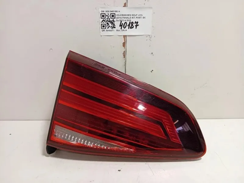 Fanale INT POST SX 5G0 945 093 H Volkswagen GOLF VII 2013