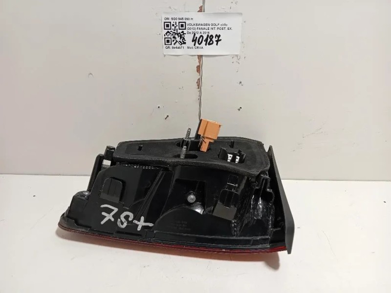 Fanale INT POST SX 5G0 945 093 H Volkswagen GOLF VII 2013