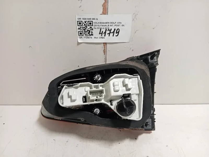 Fanale INT POST SX 5G0 945 093 Q Volkswagen GOLF VII 2013
