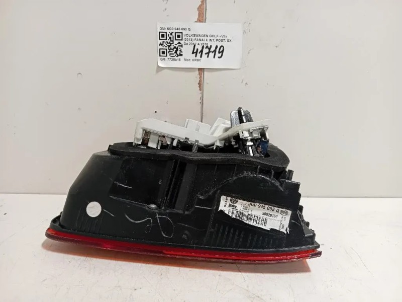 Fanale INT POST SX 5G0 945 093 Q Volkswagen GOLF VII 2013