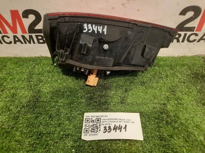 Fanale INT POST SX 5G0 945 093AH Volkswagen GOLF VII 2017