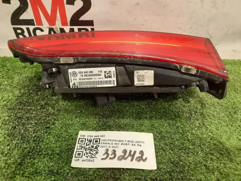 Fanale INT POST SX 2GA 945 093 Volkswagen T-roc 2017