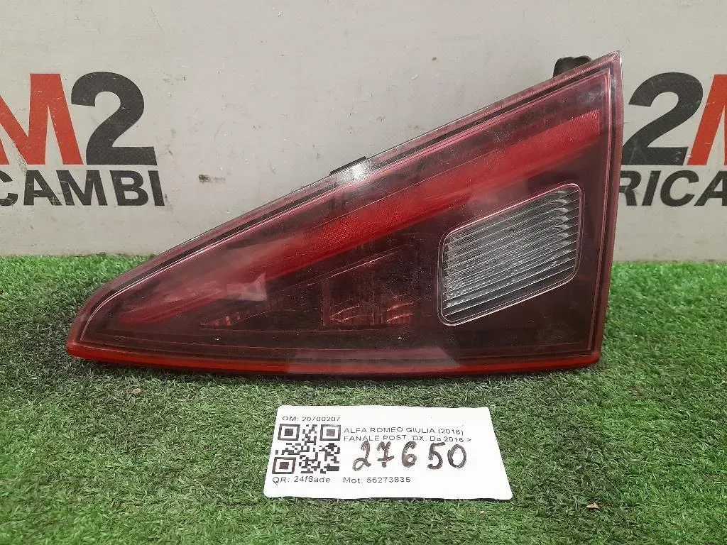Fanale POST DX 20700207 Alfa Romeo Giulia 2016