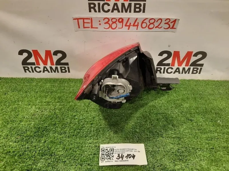Fanale POST DX 0050513612 Alfa Romeo Giulietta 2010