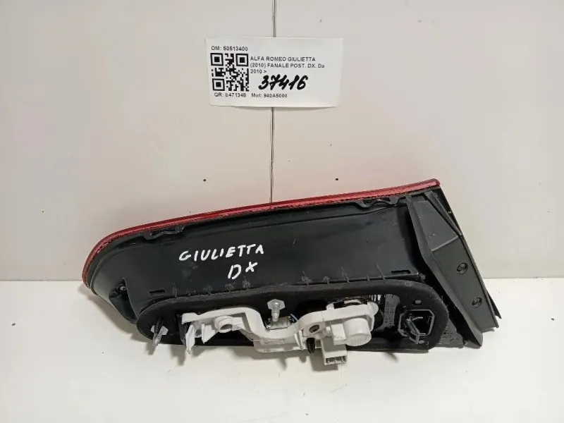 Fanale POST DX 50513400 Alfa Romeo Giulietta 2010