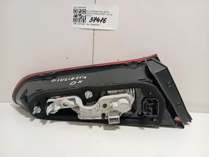 Fanale POST DX 50513400 Alfa Romeo Giulietta 2010