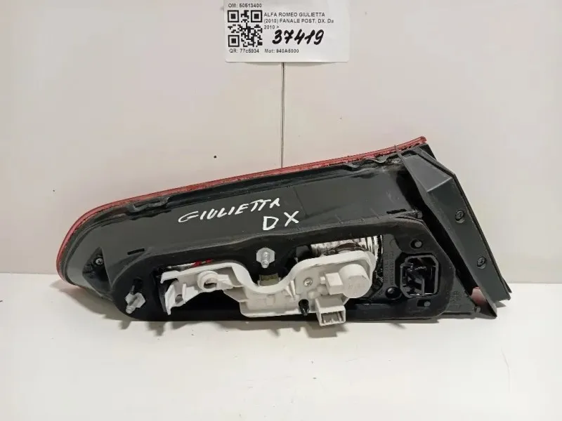 Fanale POST DX 50513400 Alfa Romeo Giulietta 2010