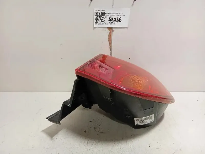 Fanale POST DX 50513612 Alfa Romeo Giulietta 2010
