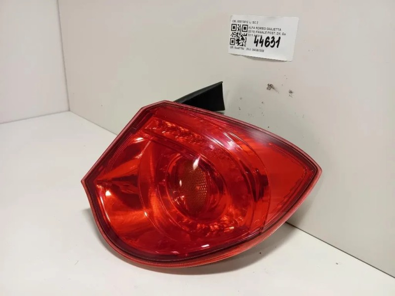 Fanale POST DX 50513612 Alfa Romeo Giulietta 2010