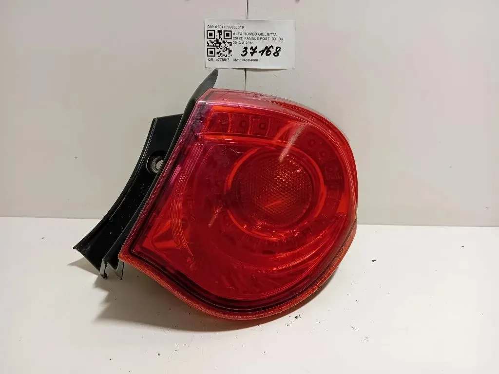 Fanale POST DX 02041099900010 Alfa Romeo Giulietta 2013