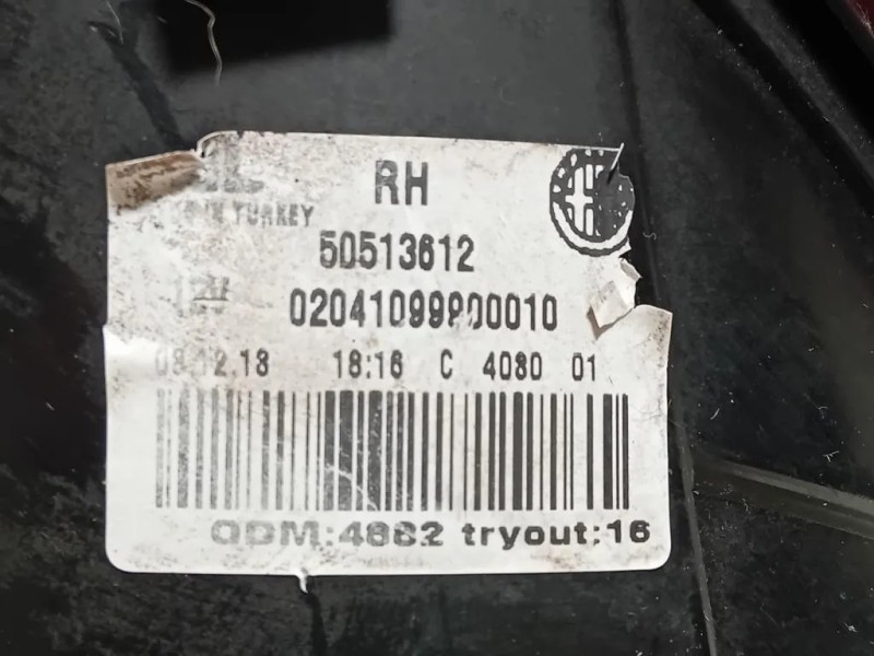 Fanale POST DX 02041099900010 Alfa Romeo Giulietta 2013