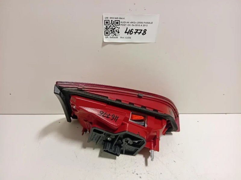 Fanale POST DX 8K5 945 094 K Audi A4 8K2 2008