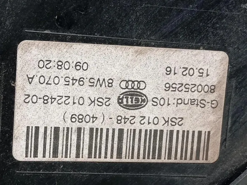 Fanale POST DX 8W5945070A Audi A4 8W2 2015