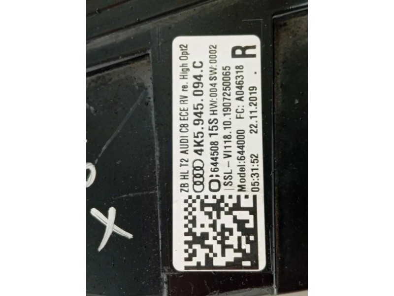 Fanale POST DX 4K5 945 094 C Audi A6 4GD Avant 2016