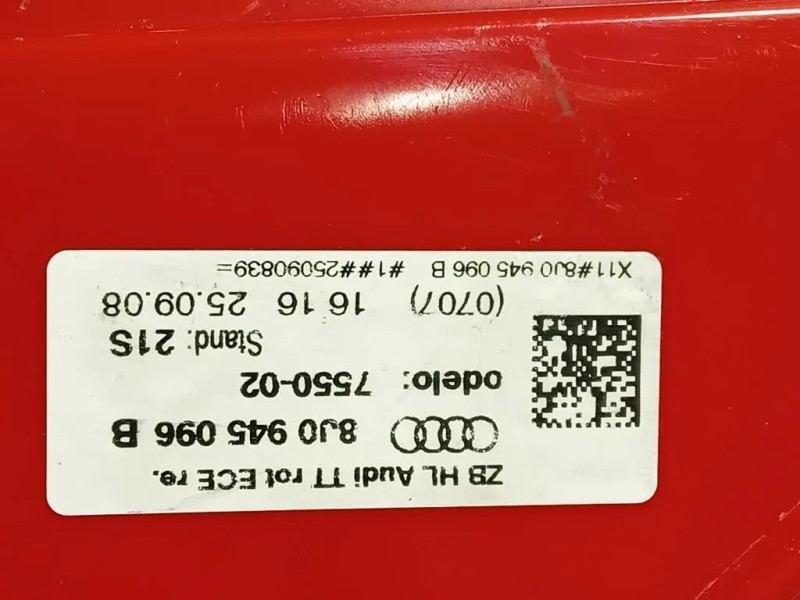 Fanale POST DX 8J0 945 096 B Audi TT 8J3 2010