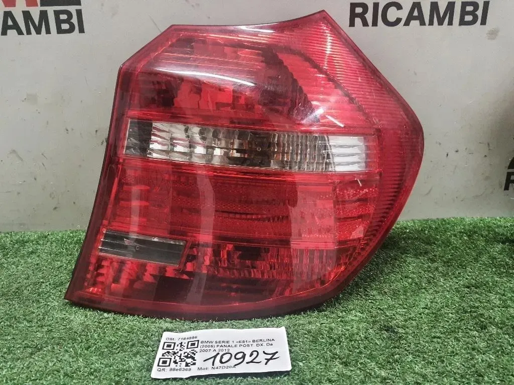 Fanale POST DX 7184956 Bmw Serie 1 E81 Berlina 2005