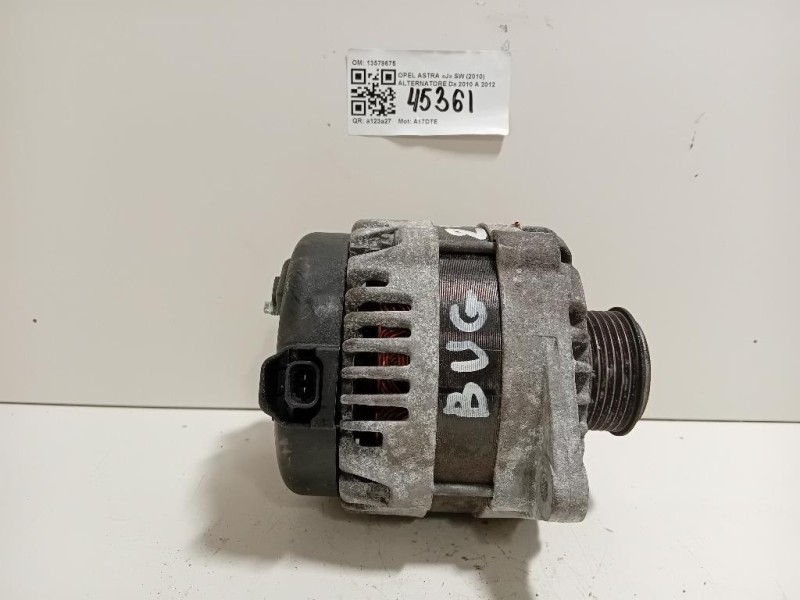 Alternatore 13579675 Opel Astra J SW 2010