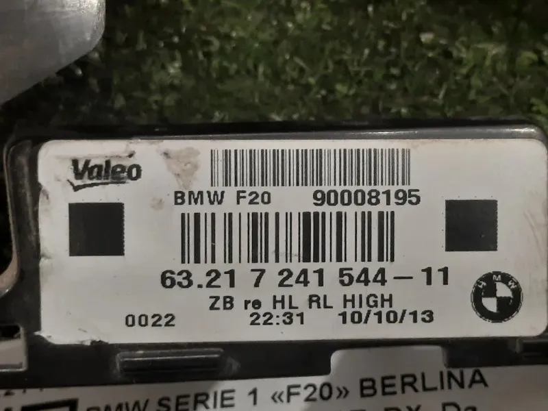 Fanale POST DX 6321 7 241 544-11 Bmw Serie 1 F20 Berlina 2012