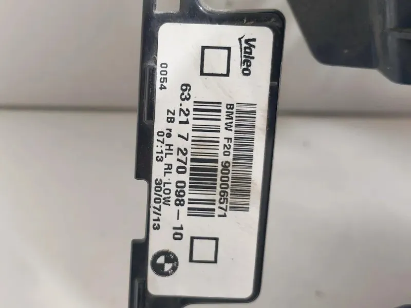 Fanale POST DX 63217270098-10 Bmw Serie 1 F20 Berlina 2012