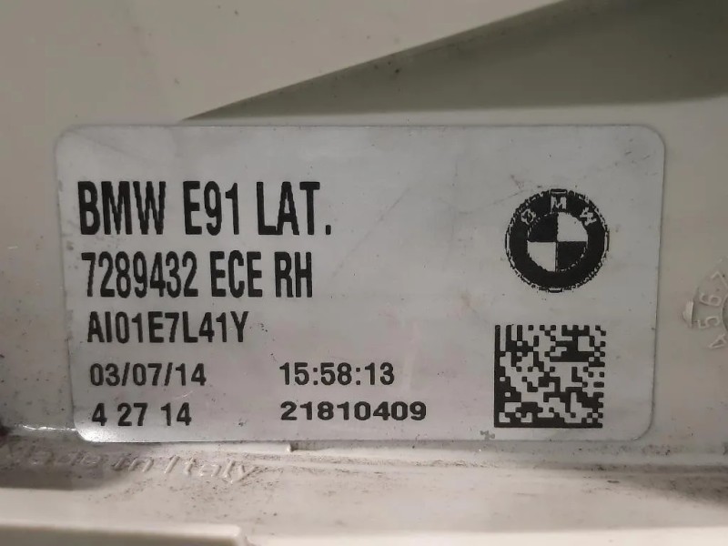 Fanale POST DX 7289432 Bmw Serie 3 E91 Touring 2005