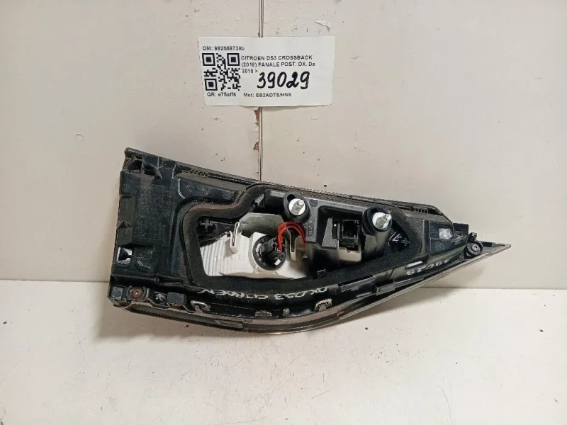 Fanale POST DX 9825587280 Citroen DS3 Crossback 2018