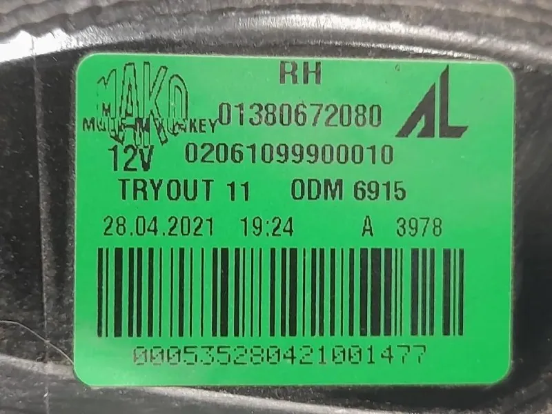 Fanale POST DX 20610751 Citroen Jumper III 2014