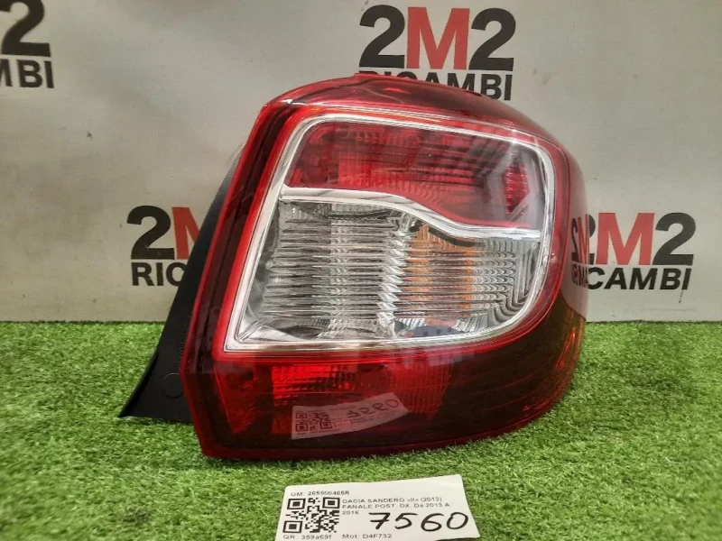 Fanale POST DX 265500465R Dacia Sandero II 2013