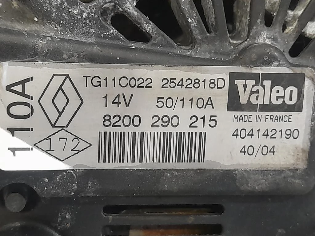 Alternatore 2542818D Renault Megane II CC 2003