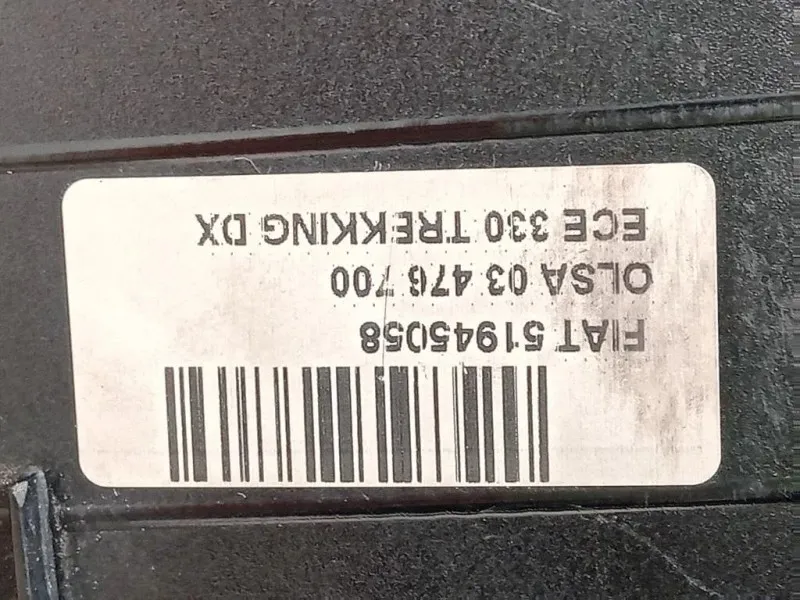 Fanale POST DX 51945058 Fiat 500L 2013