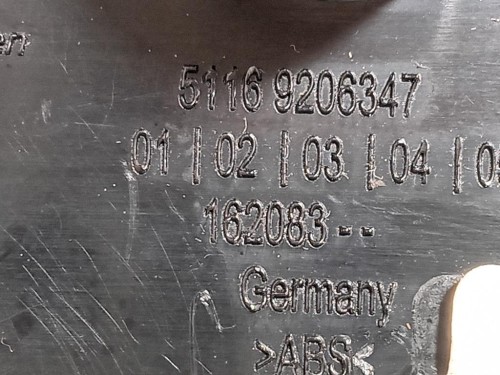 Posacenere 5116 9206347 Bmw Serie 5 F10 Berlina 2010