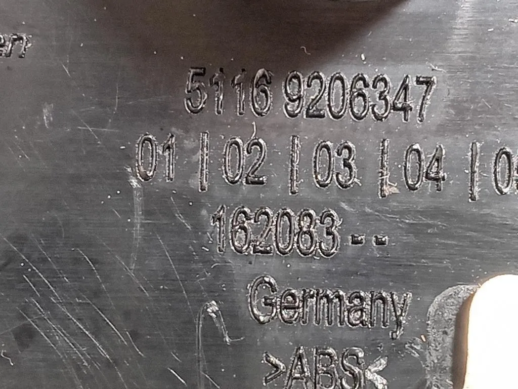 Posacenere 5116 9206347 Bmw Serie 5 F10 Berlina 2010