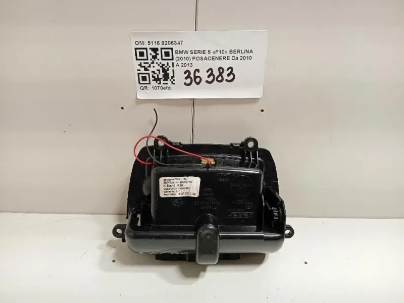 Posacenere 5116 9206347 Bmw Serie 5 F10 Berlina 2010