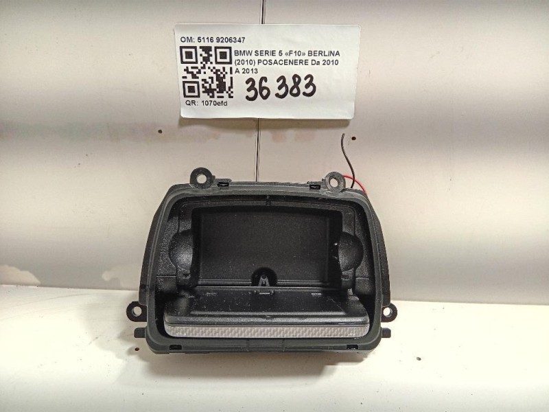 Posacenere 5116 9206347 Bmw Serie 5 F10 Berlina 2010