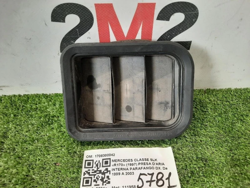 Presa Daria Interna Parafango DX 1708300042 Mercedes Classe SLK R170 1997
