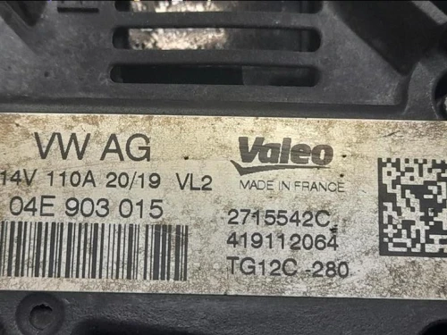 Alternatore 2715542C Volkswagen GOLF VII 2017