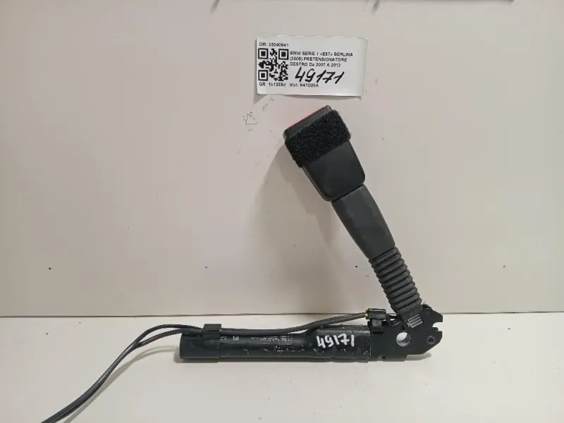 Pretensionatore Destro 33040941 Bmw Serie 1 E87 Berlina 2005