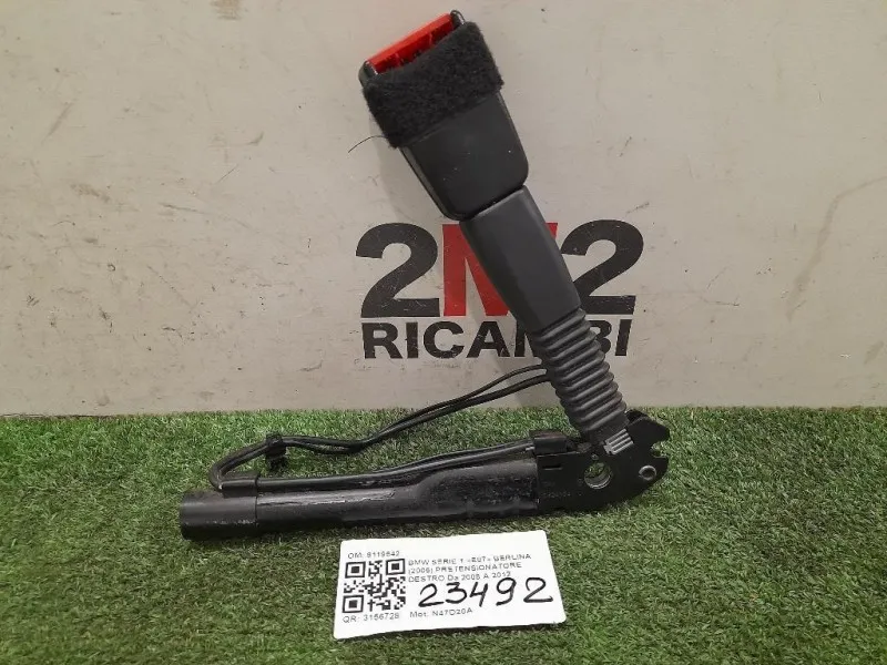 Pretensionatore Destro DESTRO 9119542 Bmw Serie 1 E87 Berlina 2005