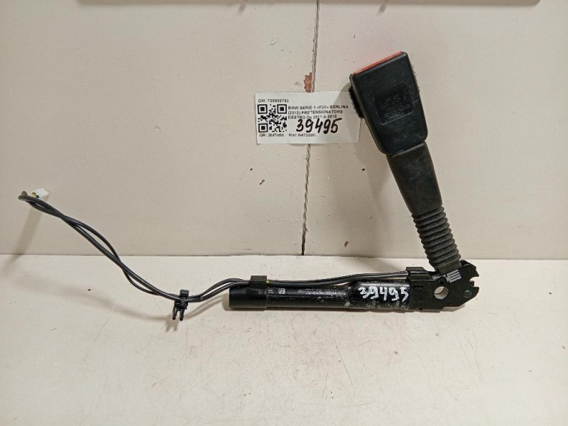 Pretensionatore Destro 725938702 Bmw Serie 1 F20 Berlina 2012
