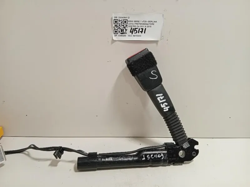 Pretensionatore Destro 33040941 D Bmw Serie 1 F20 Berlina 2012