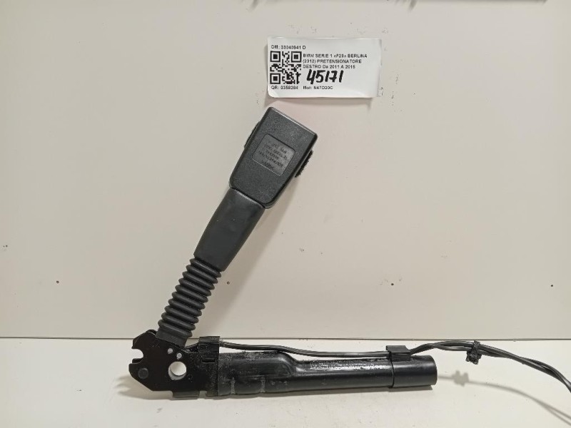 Pretensionatore Destro 33040941 D Bmw Serie 1 F20 Berlina 2012