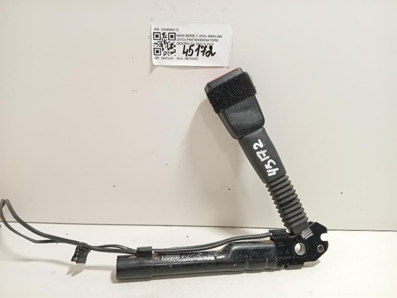 Pretensionatore Destro 33040941 D Bmw Serie 1 F20 Berlina 2012