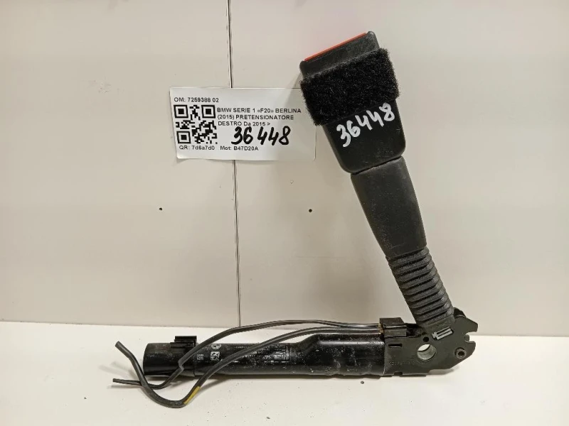 Pretensionatore Destro 7259388 02 Bmw Serie 1 F20 Berlina 2015