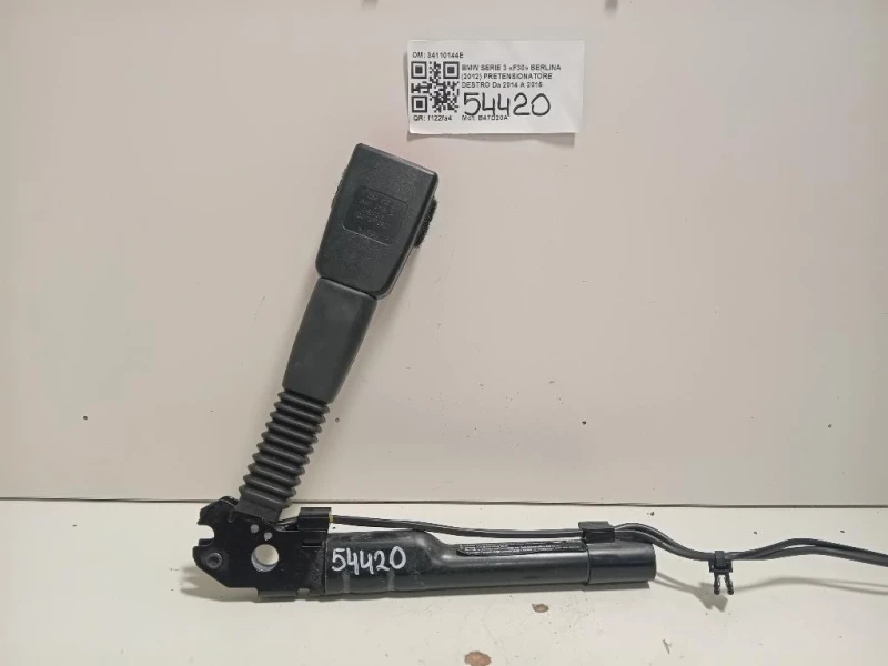 Pretensionatore Destro 34110144E Bmw Serie 3 F30 Berlina 2012