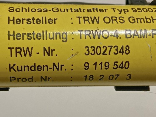 Pretensionatore Destro 33028130 Bmw X3 E83 2004