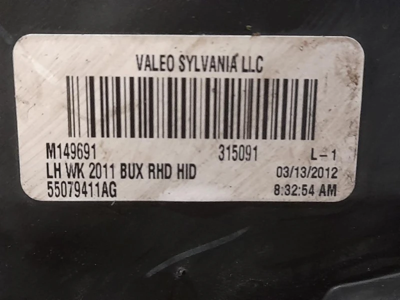 Proiettore ANT DX 55079411AG Jeep Cherokee IV 2008