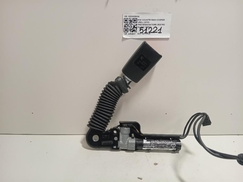 Pretensionatore Destro 620343600E Mini Countryman Cooper R60 2010