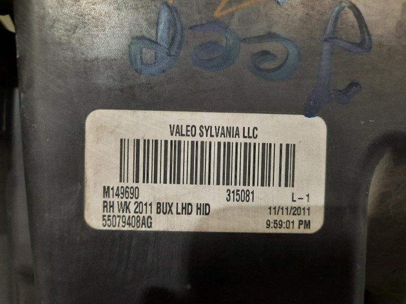 Proiettore ANT DX 55079408AG Jeep Grand Cherokee IV 2011